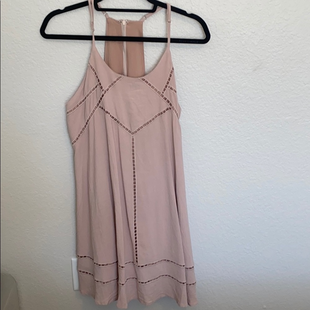 Lulus Taupe a line shift dress with new tags
